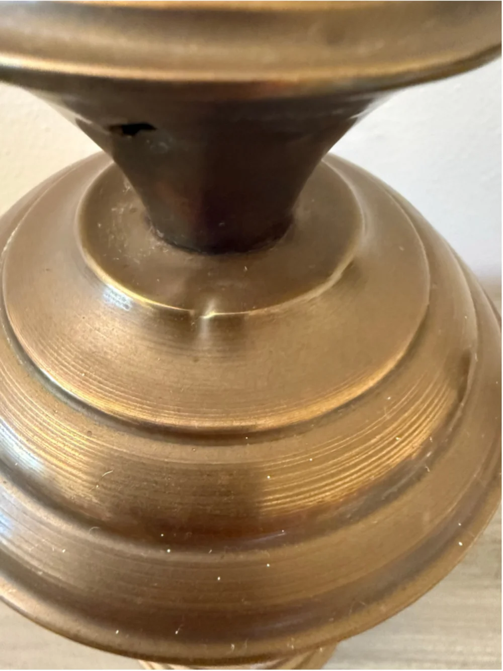 Vintage Brass French Wedding Procession Lantern Etched Starburst Glass Candle